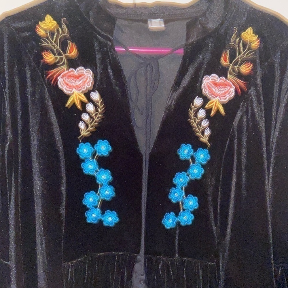 Boho velvet dressXL